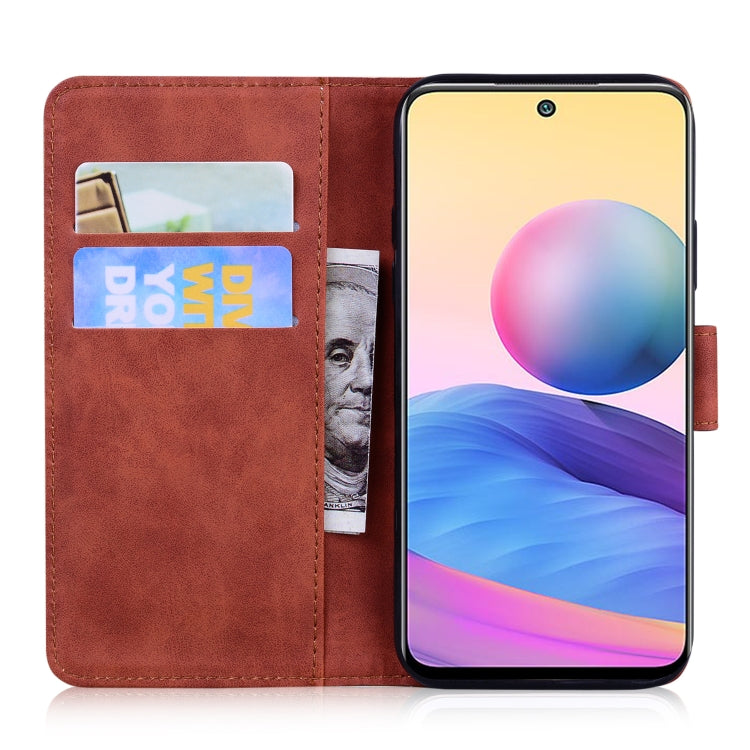 For Xiaomi Redmi Note 10 5G / Poco M3 Pro 5G Skin Feel Pure Color Flip Leather Phone Case