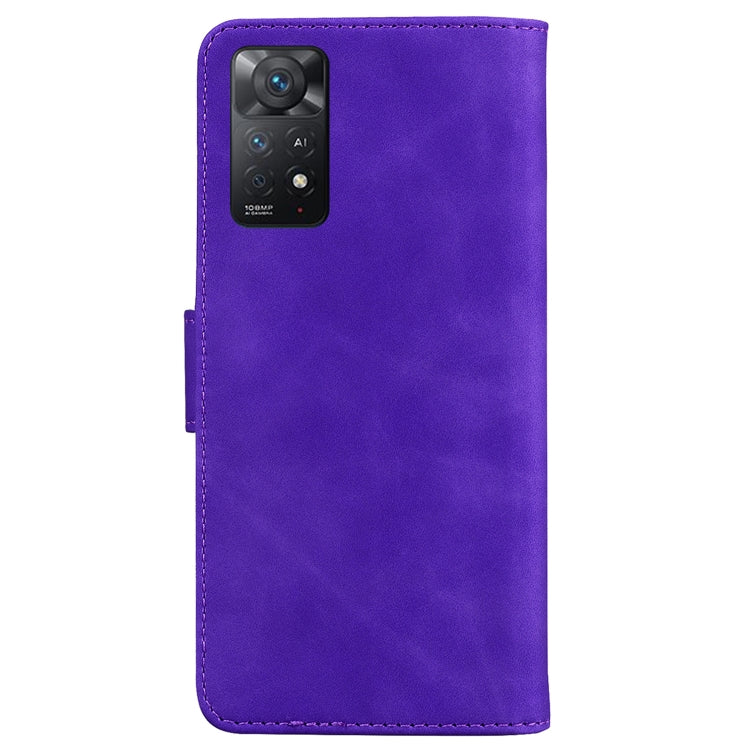 For Xiaomi Redmi Note 11 Pro 5G / 4G Foreign Version Skin Feel Pure Color Flip Leather Phone Case