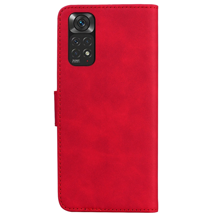 For Xiaomi Redmi Note 11 Global / Note 11S Skin Feel Pure Color Flip Leather Phone Case