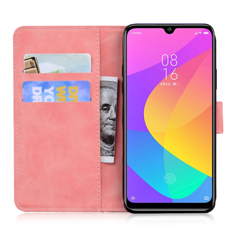 For Xiaomi Mi CC9 / 9 Lite Skin Feel Pure Color Flip Leather Phone Case