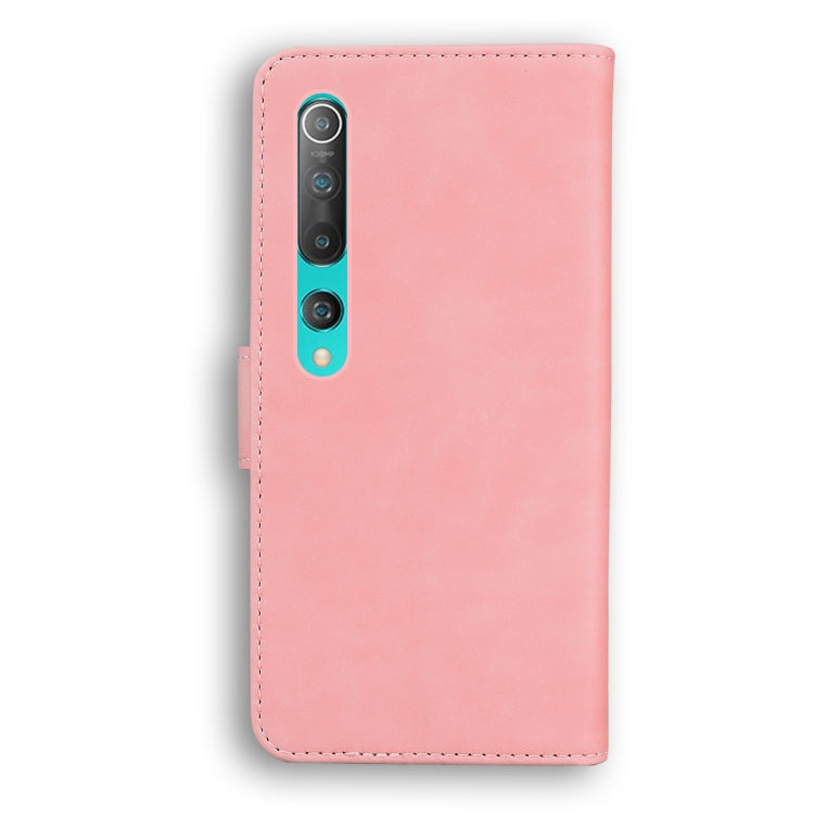For Xiaomi Mi 10 / 10 Pro 5G Skin Feel Pure Color Flip Leather Phone Case