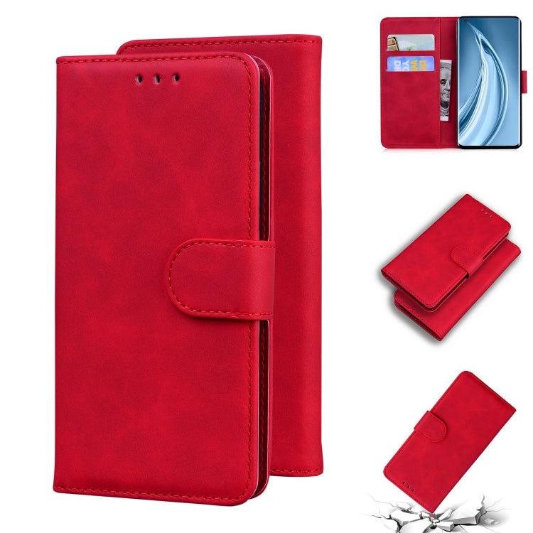 For Xiaomi Mi 10S Skin Feel Pure Color Flip Leather Phone Case