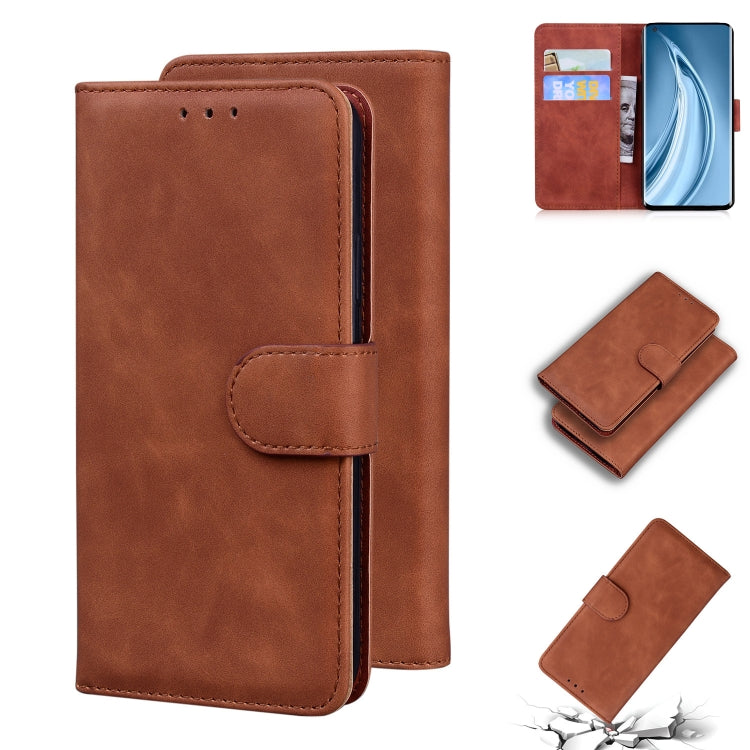 For Xiaomi Mi 10S Skin Feel Pure Color Flip Leather Phone Case