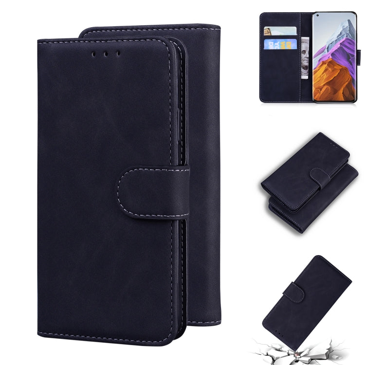 For Xiaomi Mi 11 Pro Skin Feel Pure Color Flip Leather Phone Case