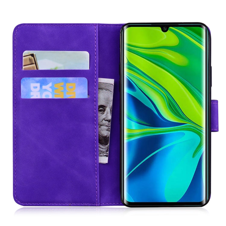 For Xiaomi Mi CC9 Pro / Note 10 / Note 10 Pro Skin Feel Pure Color Flip Leather Phone Case