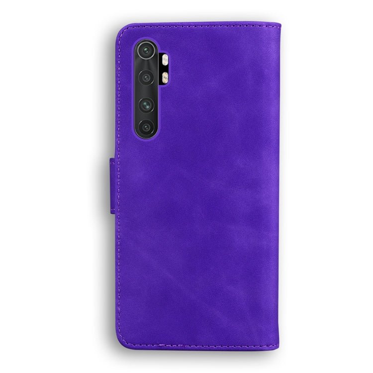 For Xiaomi Mi Note 10 Lite Skin Feel Pure Color Flip Leather Phone Case