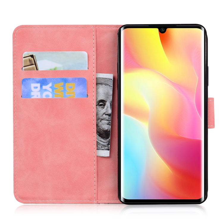 For Xiaomi Mi Note 10 Lite Skin Feel Pure Color Flip Leather Phone Case