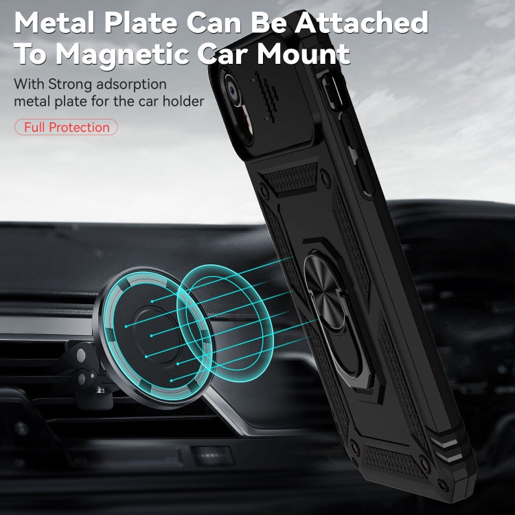 For iPhone XR Sliding Camshield Holder Phone Case