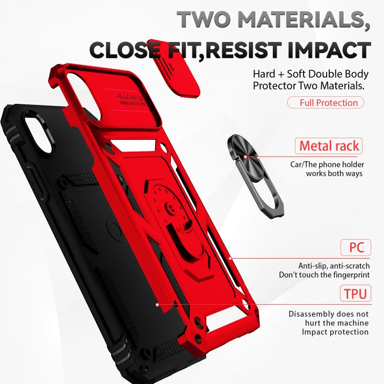 For iPhone XR Sliding Camshield Holder Phone Case