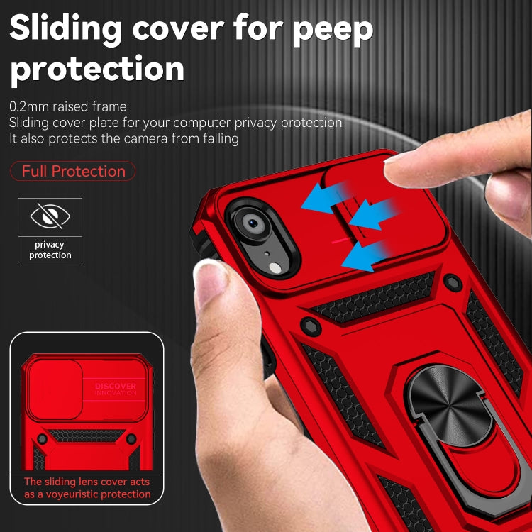 For iPhone XR Sliding Camshield Holder Phone Case