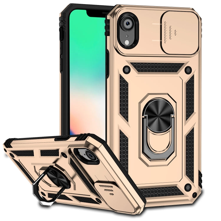 For iPhone XR Sliding Camshield Holder Phone Case