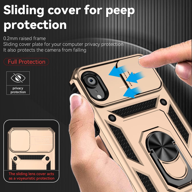 For iPhone XR Sliding Camshield Holder Phone Case