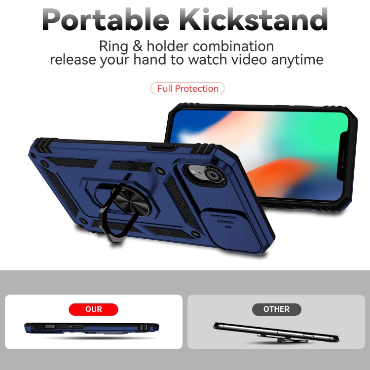 For iPhone XR Sliding Camshield Holder Phone Case
