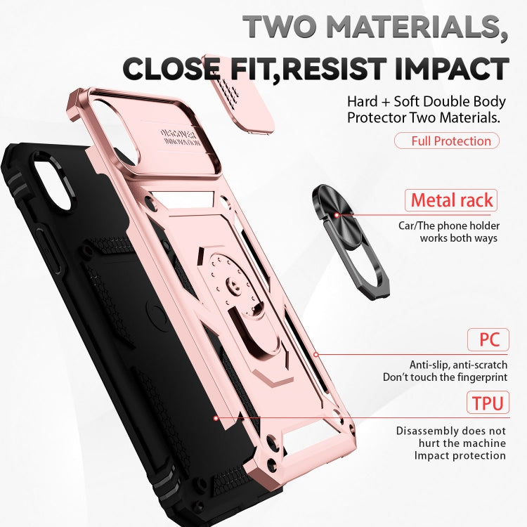 For iPhone XR Sliding Camshield Holder Phone Case