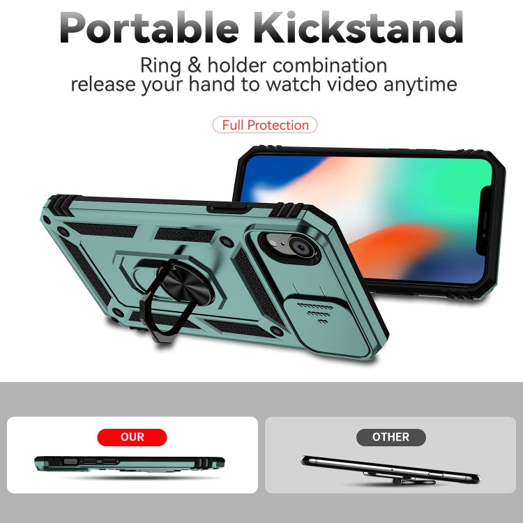 For iPhone XR Sliding Camshield Holder Phone Case