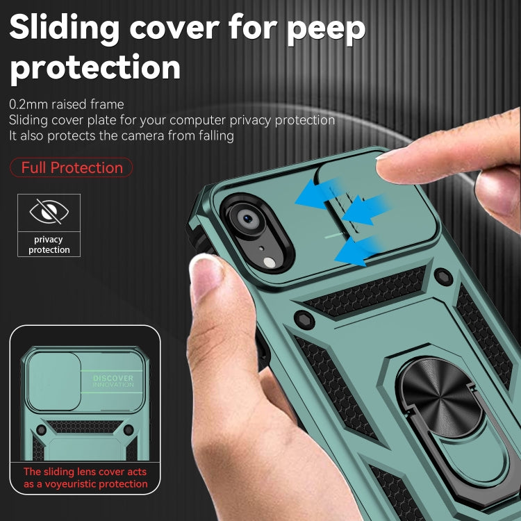 For iPhone XR Sliding Camshield Holder Phone Case