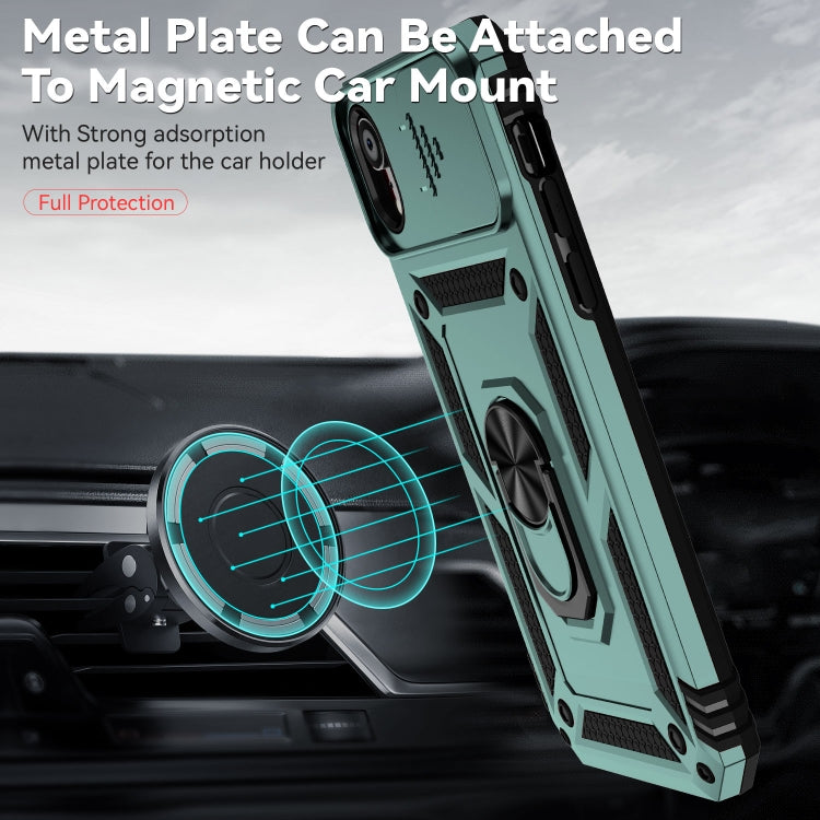 For iPhone XR Sliding Camshield Holder Phone Case