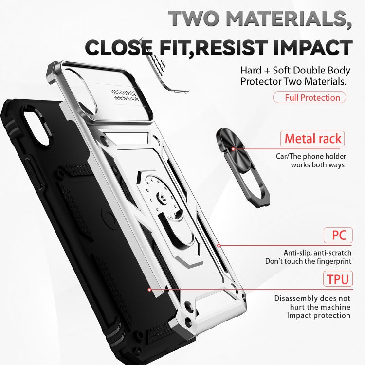 For iPhone XR Sliding Camshield Holder Phone Case