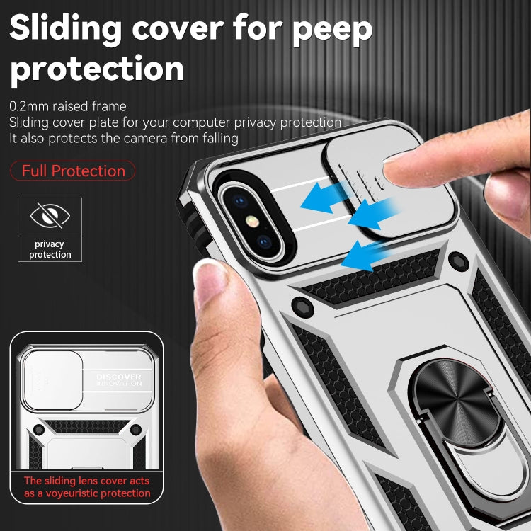 For iPhone XR Sliding Camshield Holder Phone Case