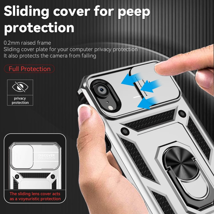 For iPhone XR Sliding Camshield Holder Phone Case