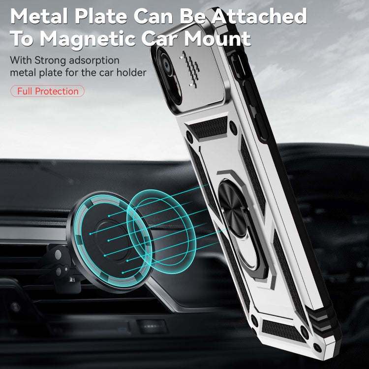 For iPhone XR Sliding Camshield Holder Phone Case