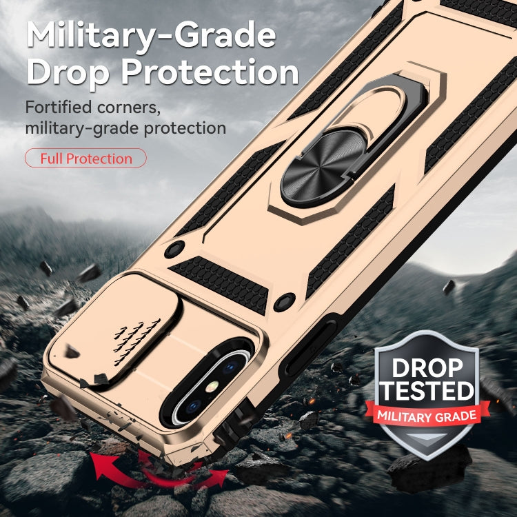 For iPhone X / XS Sliding Camshield Holder Phone Case