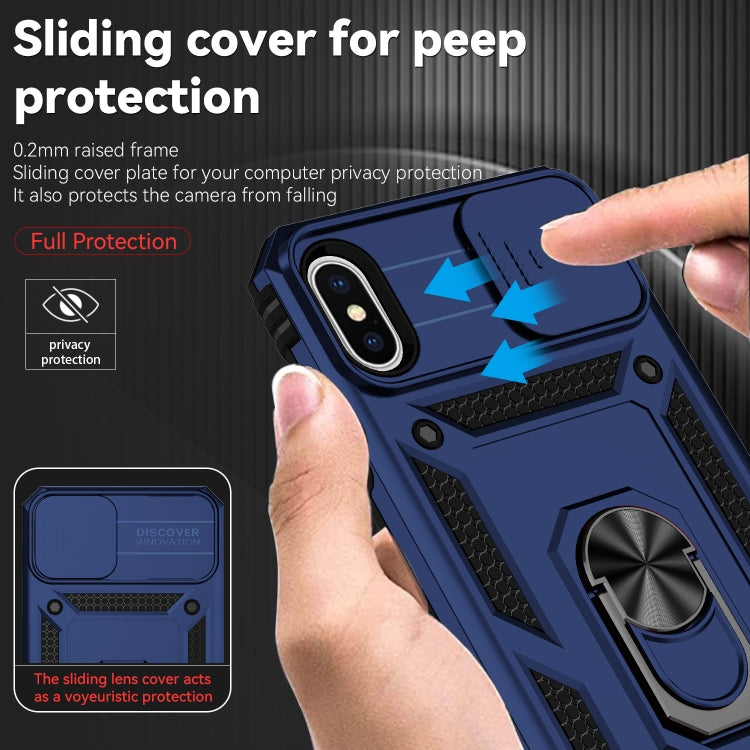 For iPhone X / XS Sliding Camshield Holder Phone Case