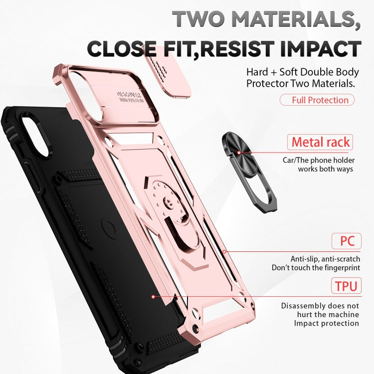For iPhone X / XS Sliding Camshield Holder Phone Case