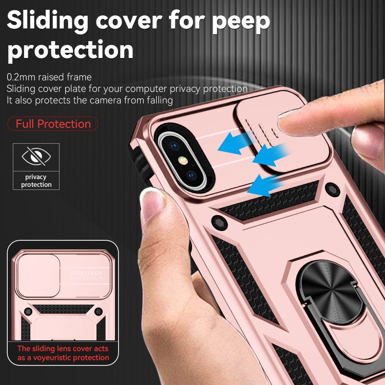 For iPhone X / XS Sliding Camshield Holder Phone Case