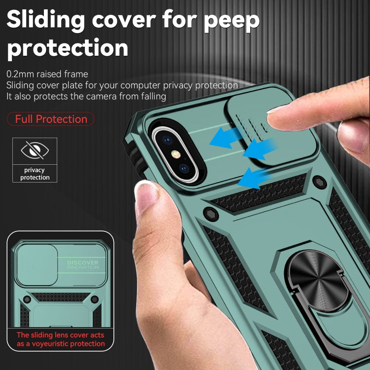 For iPhone X / XS Sliding Camshield Holder Phone Case