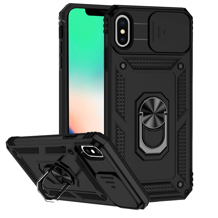 For iPhone XS Max Sliding Camshield Holder Phone Case