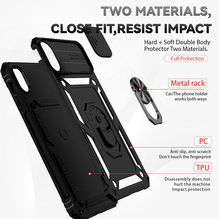 For iPhone XS Max Sliding Camshield Holder Phone Case