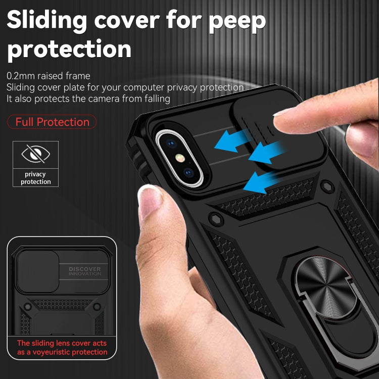 For iPhone XS Max Sliding Camshield Holder Phone Case