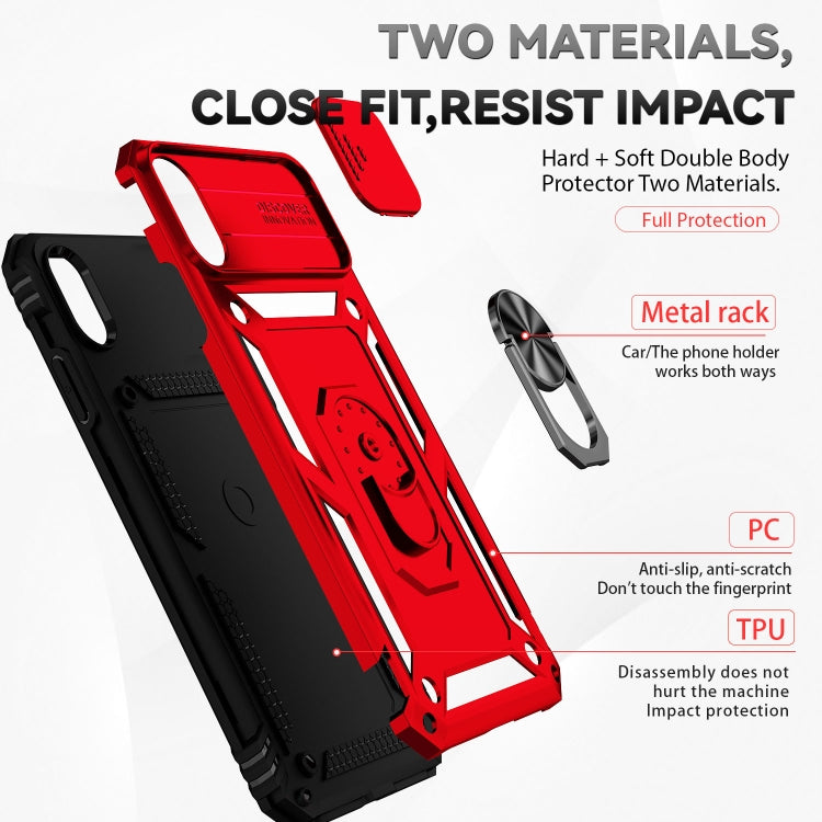 For iPhone XS Max Sliding Camshield Holder Phone Case