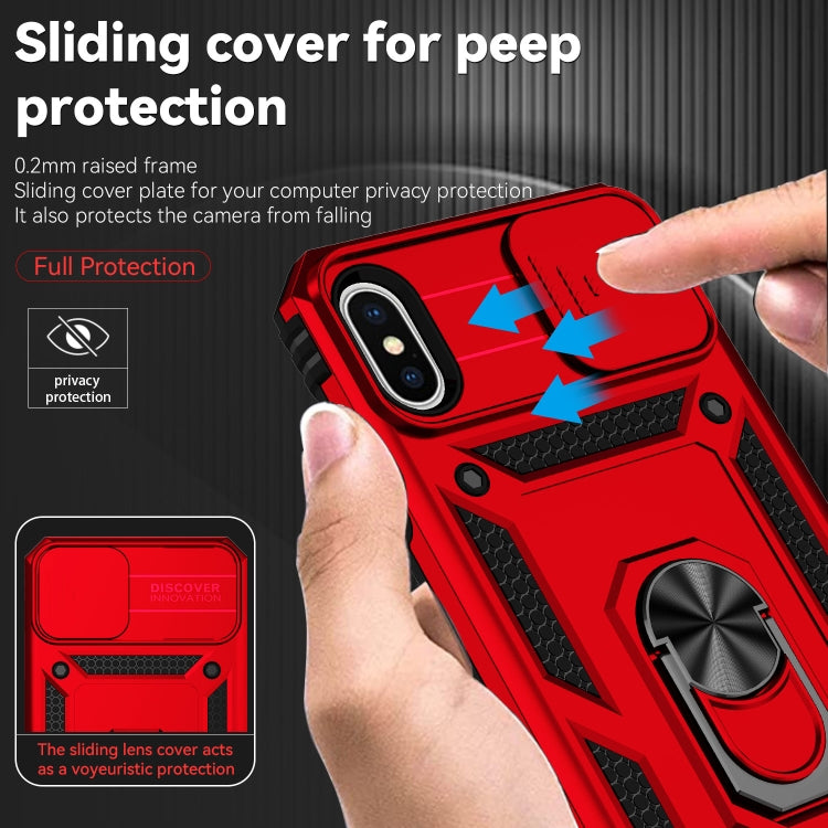 For iPhone XS Max Sliding Camshield Holder Phone Case