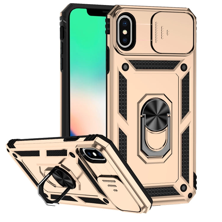 For iPhone XS Max Sliding Camshield Holder Phone Case