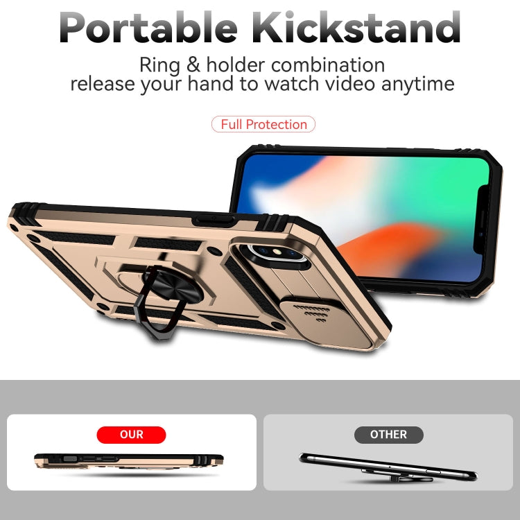 For iPhone XS Max Sliding Camshield Holder Phone Case