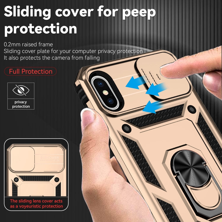 For iPhone XS Max Sliding Camshield Holder Phone Case