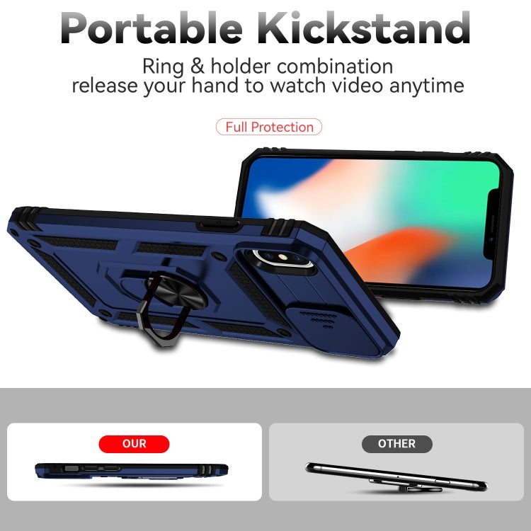 For iPhone XS Max Sliding Camshield Holder Phone Case