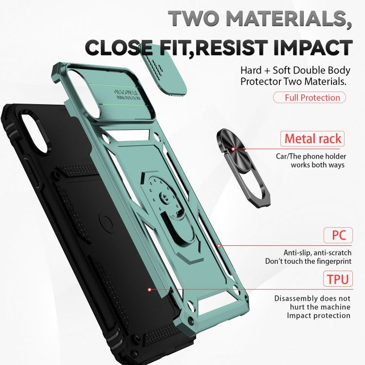 For iPhone XS Max Sliding Camshield Holder Phone Case