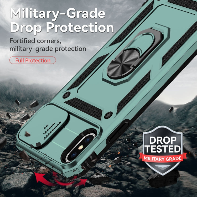 For iPhone XS Max Sliding Camshield Holder Phone Case