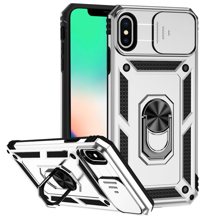 For iPhone XS Max Sliding Camshield Holder Phone Case