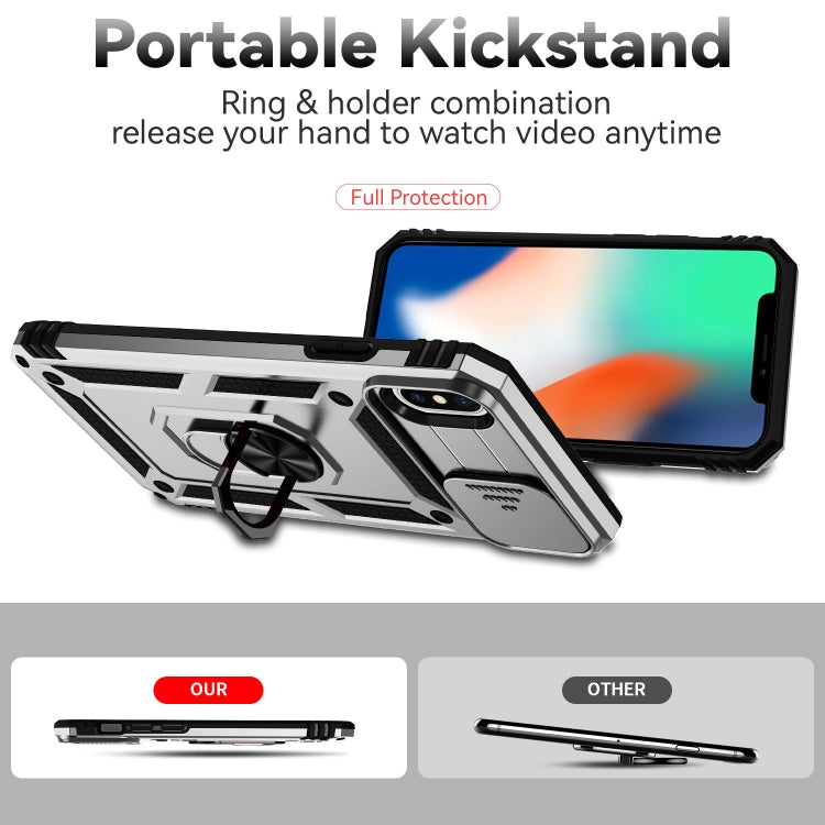 For iPhone XS Max Sliding Camshield Holder Phone Case