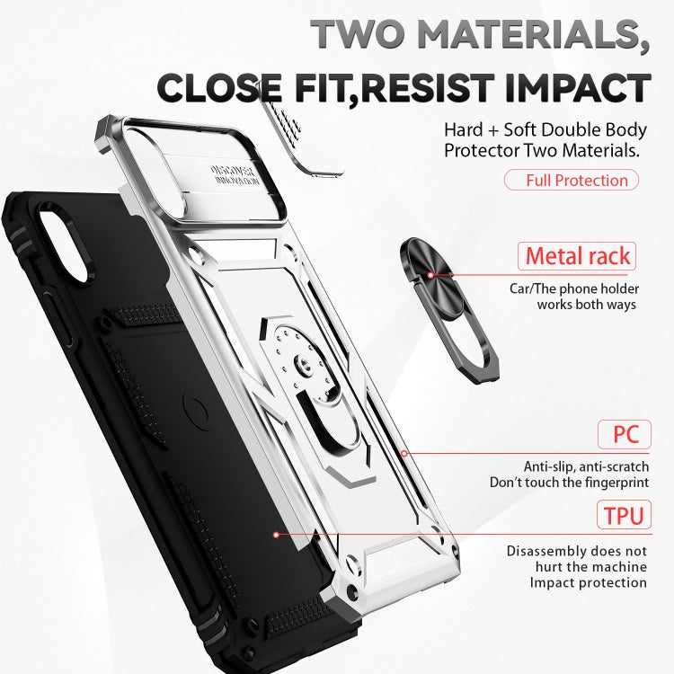 For iPhone XS Max Sliding Camshield Holder Phone Case