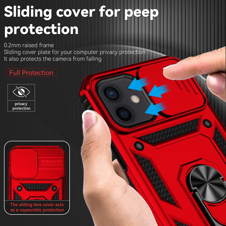 For iPhone 12 mini Sliding Camshield Holder Phone Case