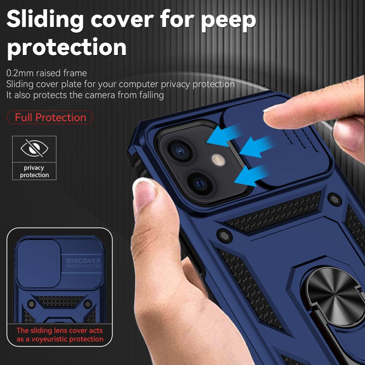 For iPhone 12 mini Sliding Camshield Holder Phone Case