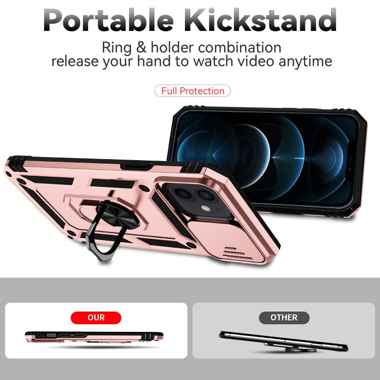 For iPhone 12 mini Sliding Camshield Holder Phone Case