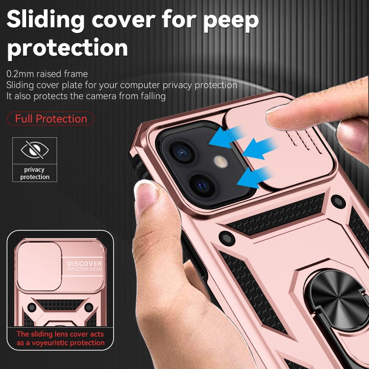 For iPhone 12 mini Sliding Camshield Holder Phone Case