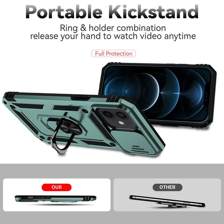 For iPhone 12 mini Sliding Camshield Holder Phone Case