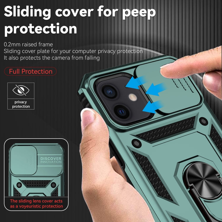 For iPhone 12 mini Sliding Camshield Holder Phone Case